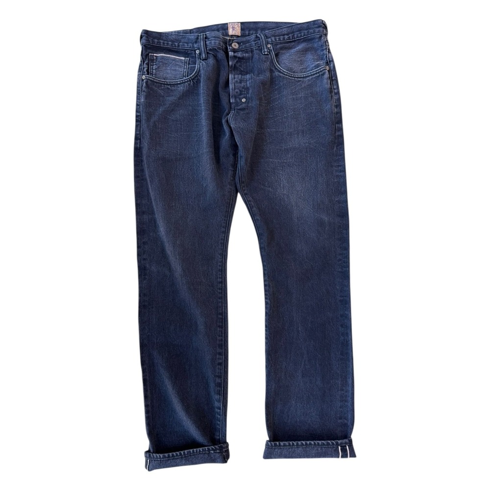 PRPS Jeans Selvedge Straight Button Fly Black 38 Barracuda Fit